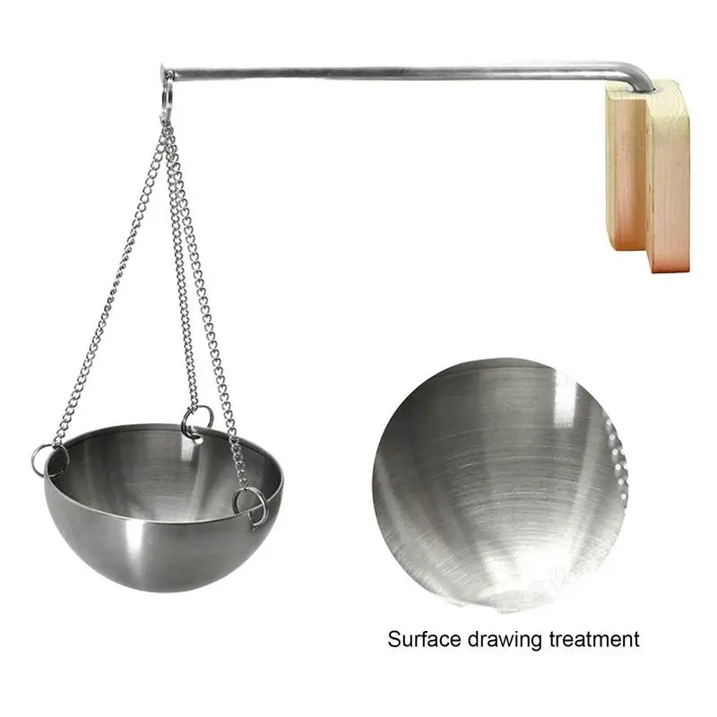 Stainless Steel Sauna Bowl Aroma Bowl Cup Exquisite EssentialOil Bowl Sauna Room Aromatherapy EssentialOil Bowl for Steam Room 5