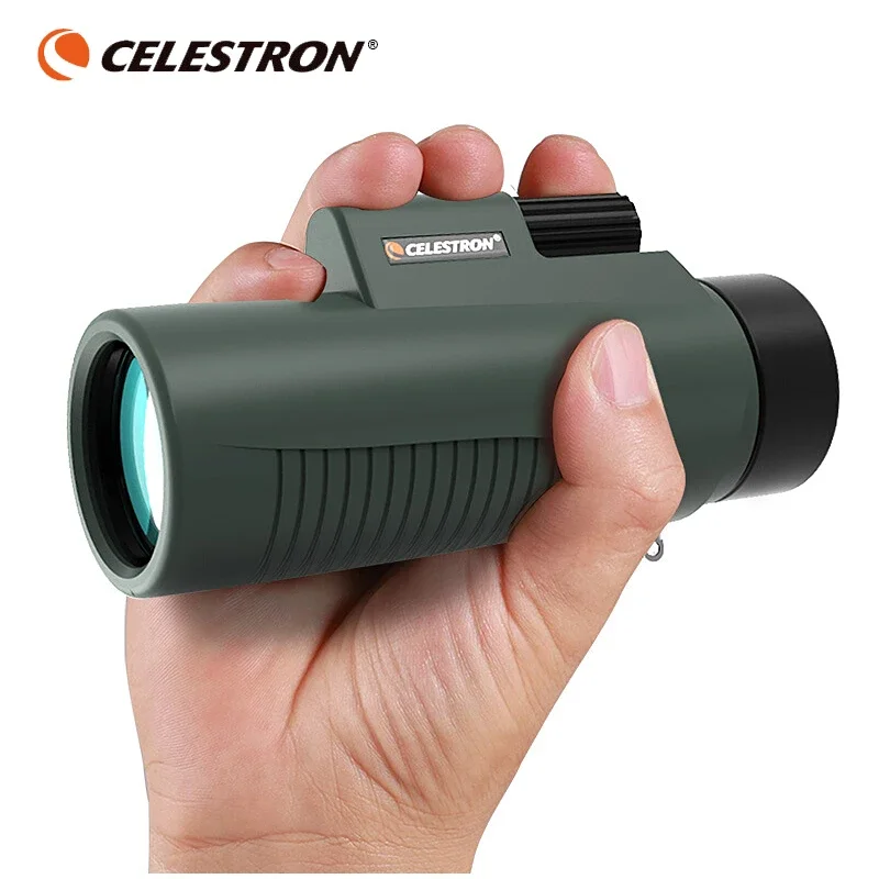Celestron 8x32 단안 방수 거울, 야외 사냥 방수 HD 높은 쌍안경, 조류 관찰, 여행 콘서트 스포츠