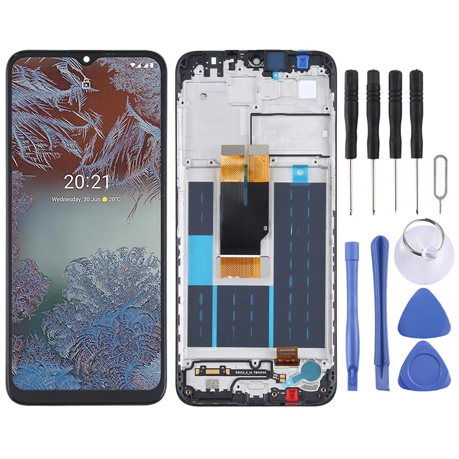 테스트된 휴대폰 부품 교체 터치 스크린 TFT LCD 스크린, 노키아 G10/G20 디지타이저 프레임 포함 전체 조립