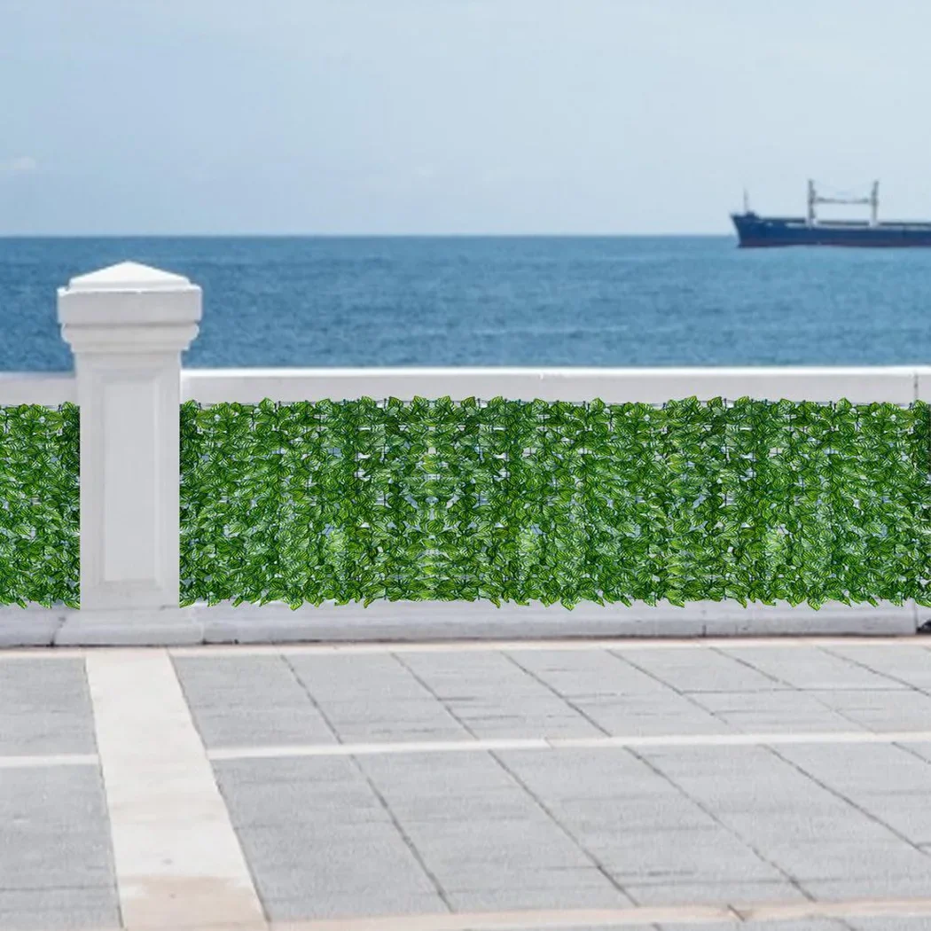 Artificial Leaf Privacy Fence Roll Wall Landscaping Fence Privacy Screen Garden Balcony Indoor Outdoor Decor artificial plants artificial fence panels
