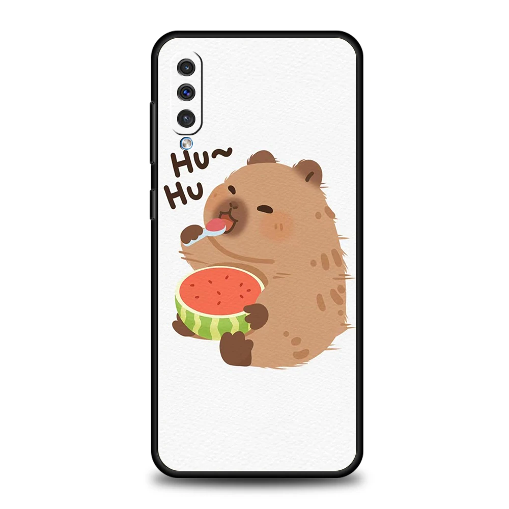 Cartoon Capybara Silicone Phone Case - Fun and Protective Cover