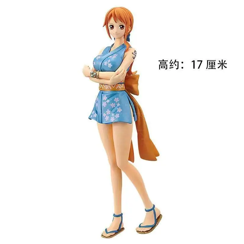 Anime Figures One Piece Luffy Law Zoro Chopper Sanji Nami Robin Brook Kozuki Hiyori Yamato O-Tama Kimono Model Doll Toy Kid Gift