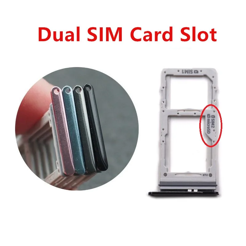S 20 S20Plus 카드 슬롯 삼성 갤럭시 S20 Plus 4G 5G G980 G981 G985 G986 듀얼 SIM 트레이 어댑터 소켓 홀더 수리 부품