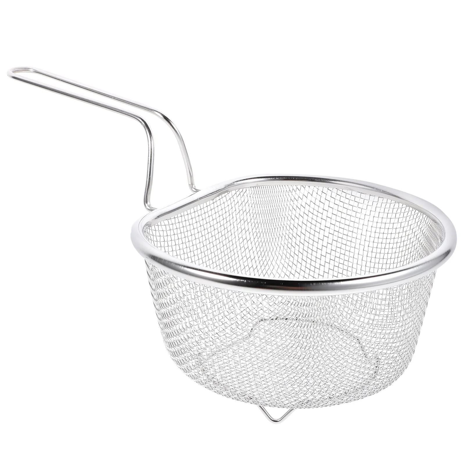

French Fries Hot Pot Colander Reusable Fry Basket Metal Oil Filter Stainless Steel Fried Chicken Baskets