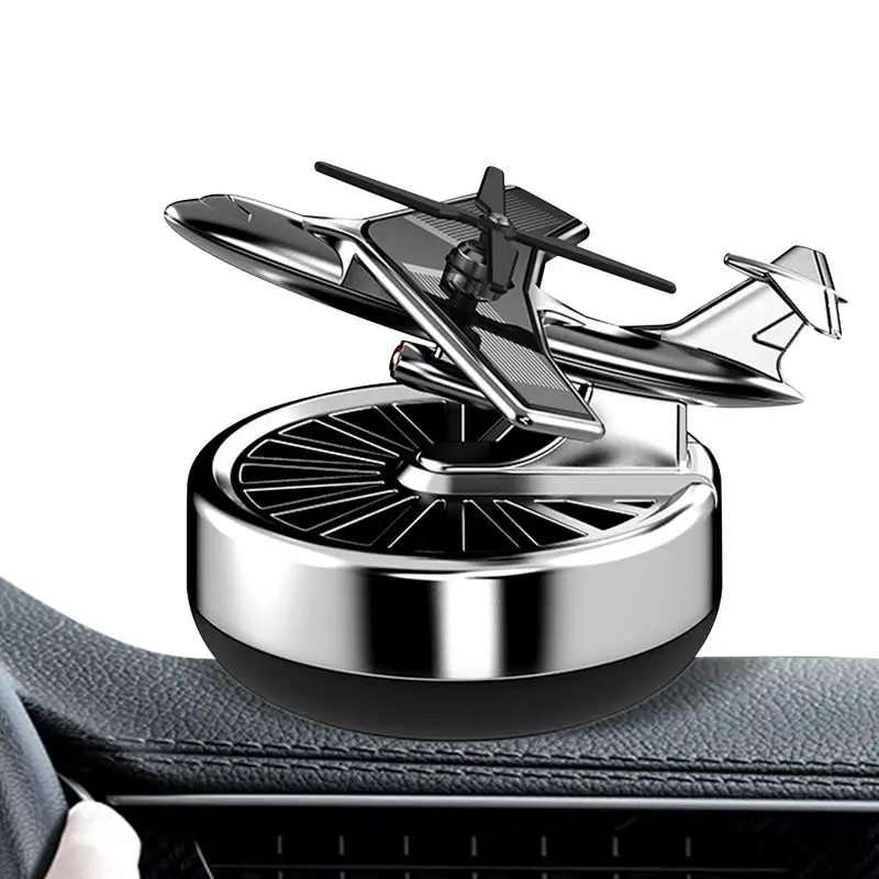 

Вращающаяся ароматерапия для автомобиля, Солнечный самолет, центральная консоль, украшения для ароматерапии, аксессуары для украшения интерьера, диффузор для