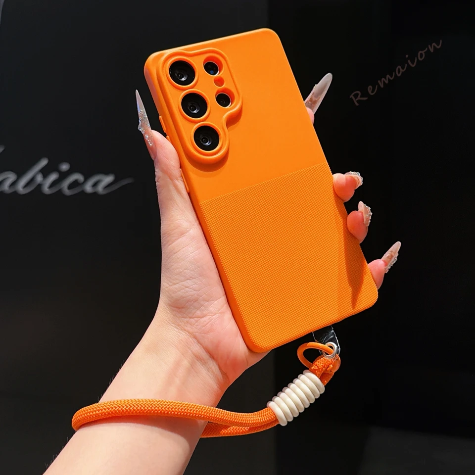 Dot Lanyard Shockproof Phone Case with Protector Cover
