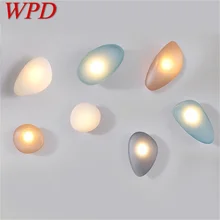 

WPD Nordic Wall Lamp Creative Indoor Colorful Cobblestone Fixtures LED Lighting for Home Decoration