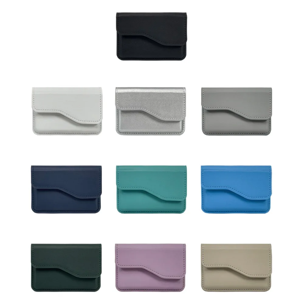 Sleek Magnetic PU Leather Flip Wallet & Card Holder