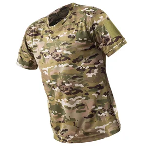 Mege Men Tactical Camouflage Multicam T-shirt Quick-drying Military Combat Army Camo Short Sleeve T Shirt Hunting Clothes
