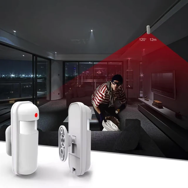 433MHz Wireless PIR Infrared Motion Sensor for GSM WiFi Home Alarm System PIR Motion Sensor Detector 4