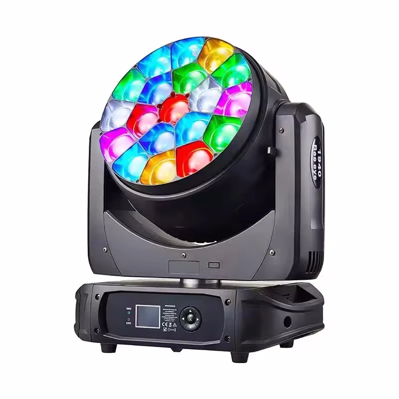 

4pcs pixel control Smart Zoom LED Moving Head Lighting 19x40W RGBW 4 in 1 19x40w bee eye moving head led beam lights