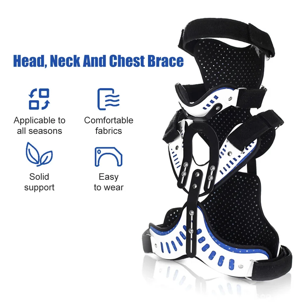

Cervical Thoracic Orthosis Support Brace Spine Stretching Adjuatable Corrector Medical Head Neck Chest Fixed Brace Traction