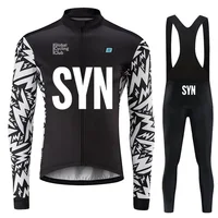 SYN BIEHLER-Long Sleeve Cycling Jersey Set, Road Bike Uniform, Bicycle Clothing, MTB Clothing, Autumn 1