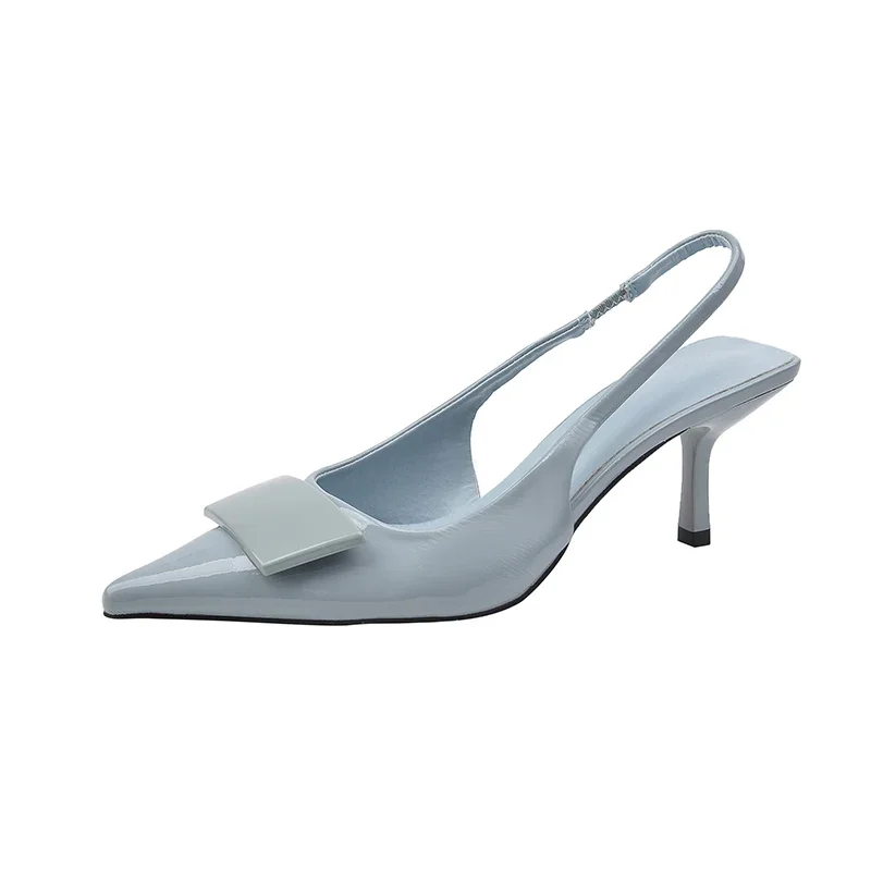 Women Slingback Sandals Women High Heels Shoes Women Dress Shoes Summer High Heel Women Sandals Fashion Pointed Toe Slip on Slingbacks Heels Elegant Dancing Party Prom Shoes