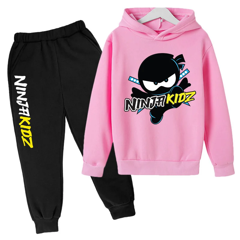 Hooded sweatshirts for boys and hoodies for girls NINJA KIDZ Kids Casual Sweatshirts Spring and fall kids hoodies and sweatpants 4