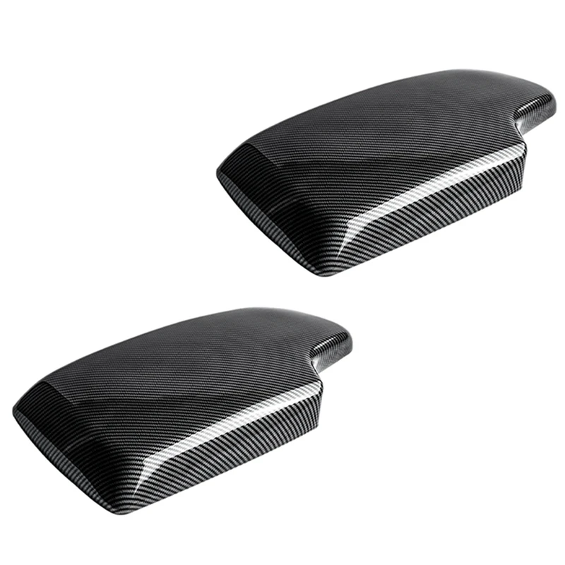 

2X Carbon Fiber Center Console Armrest Panel Cover Trim For-BMW 3 3GT 4 Series E90 F30 F31 F34 F32 F36 F34 2013-2019