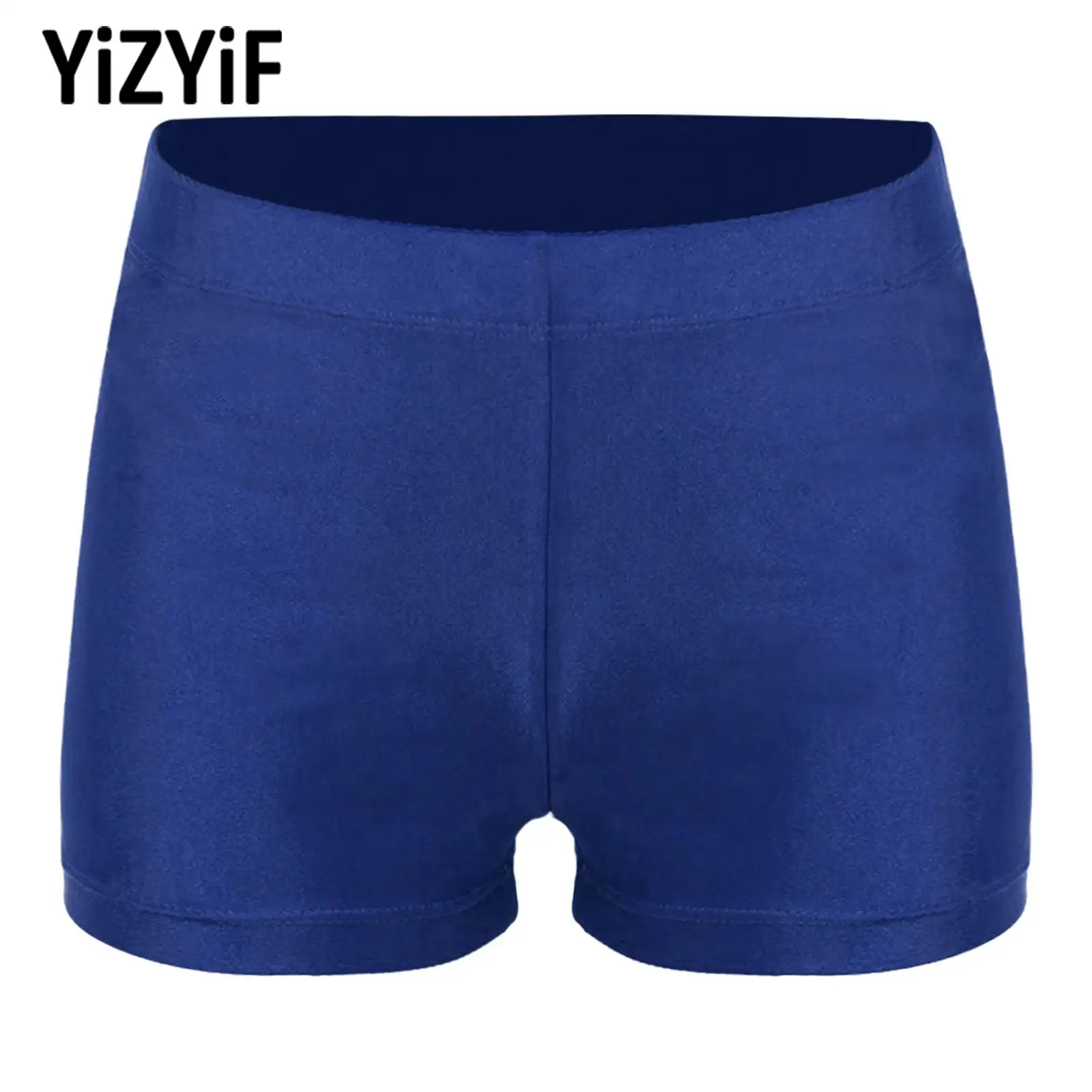 Kids Boys Bathing Trunk Children's Elastic Waistband Gymnastics Shorts for Training Swimming Short Pants Bottoms Swim Shorts