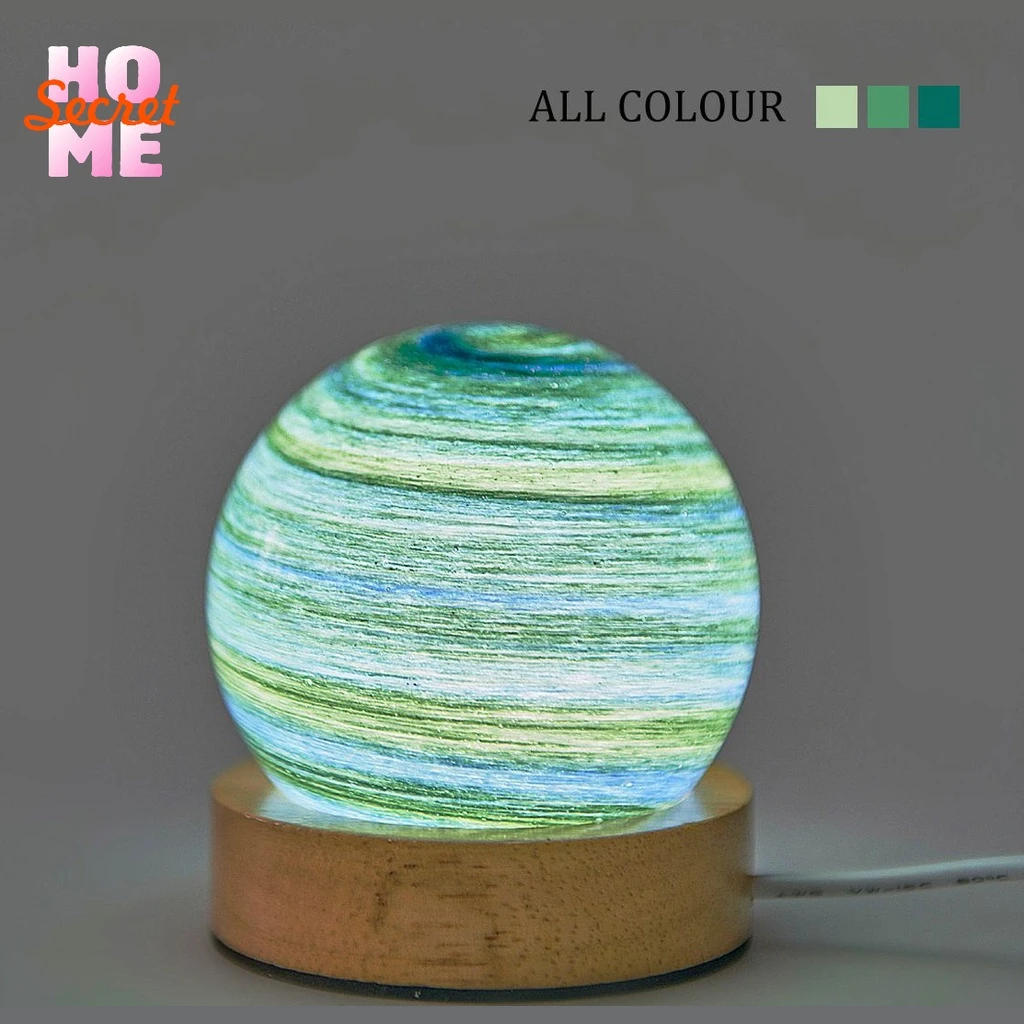 

Home Decoration Beautiful Blue Planet Galaxy Ball Model Lamp Funny Gift Atmosphere Home Bedroom For Children Adult