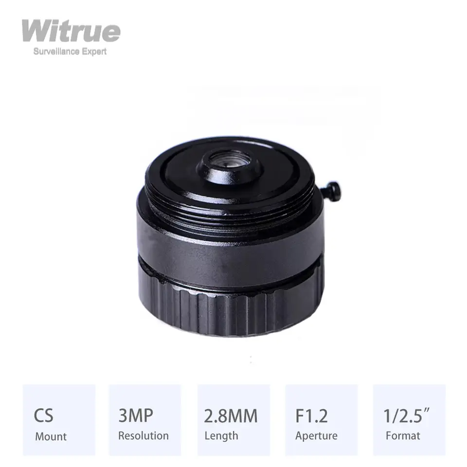 HD 3MP 2.8mm Lens CS Mount F1.2 1/2.5" for Surveillance Security CCTV AHD IP Cameras image 3