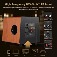 AIYIMA 800X Subwoofer 150W 8 Inch Active Speaker Deep Bass Wood Grain Woofer Amplifier Input RCA/AUX/LFE - Image 5