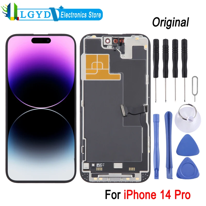 Schermo Lcd Originale Per Iphone 14 Pro Phone Ltpo Super Retina Xdr Display Oled Con Parte Di Ricambio Per Assemblaggio Completo Del Digitalizzatore