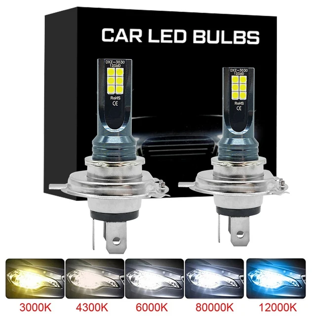 2Pcs LED Headlight H4 H7 H11 Upgrade