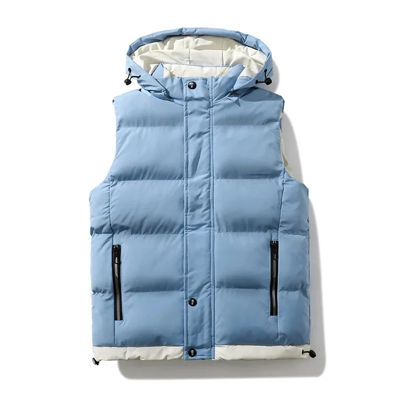 New Men's Women's Spring Autumn/Winter Cotton Motorcycle Rider Vest Casual Shoulder Warm Jacket Motorcycle Clothing