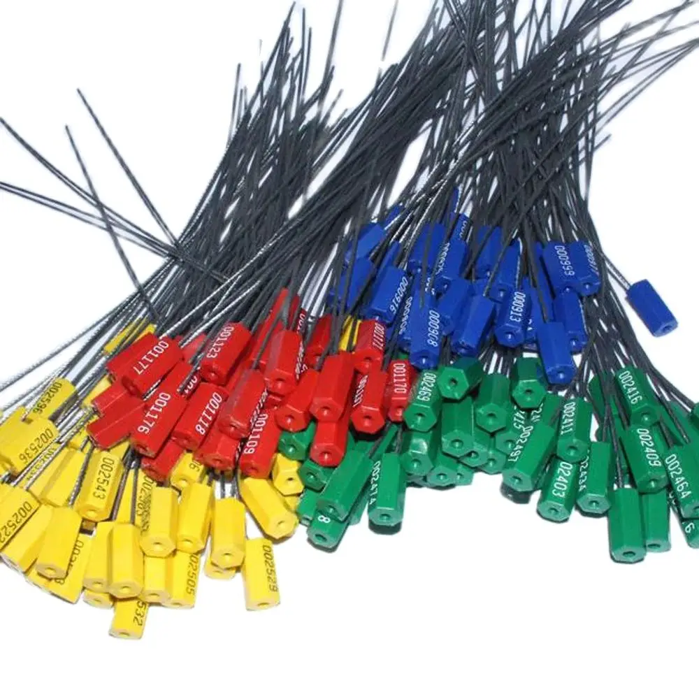 Fio Apertando Armário Lead Metal Wire Tightener tipo Cabo Fio de Aço Selos Recipiente Selos de Segurança 10 Pcs 30cm