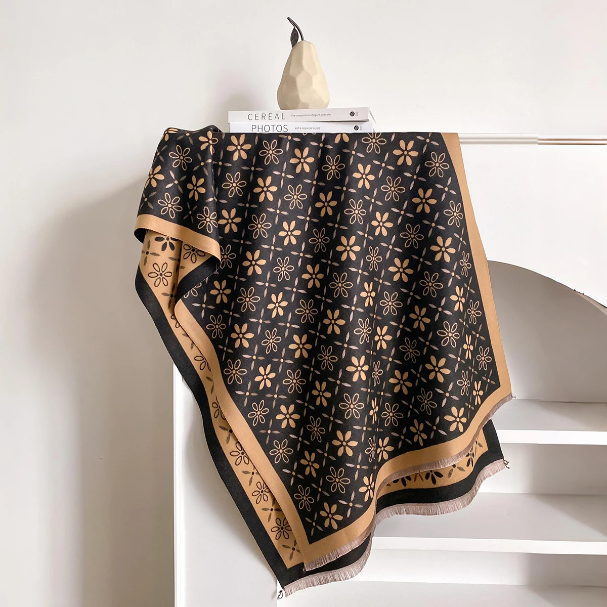 2025 New Women's Autumn and Winter Trend Imitation Cashmere Scarves Female Thermal Air Conditioner Shawl Long Scarf