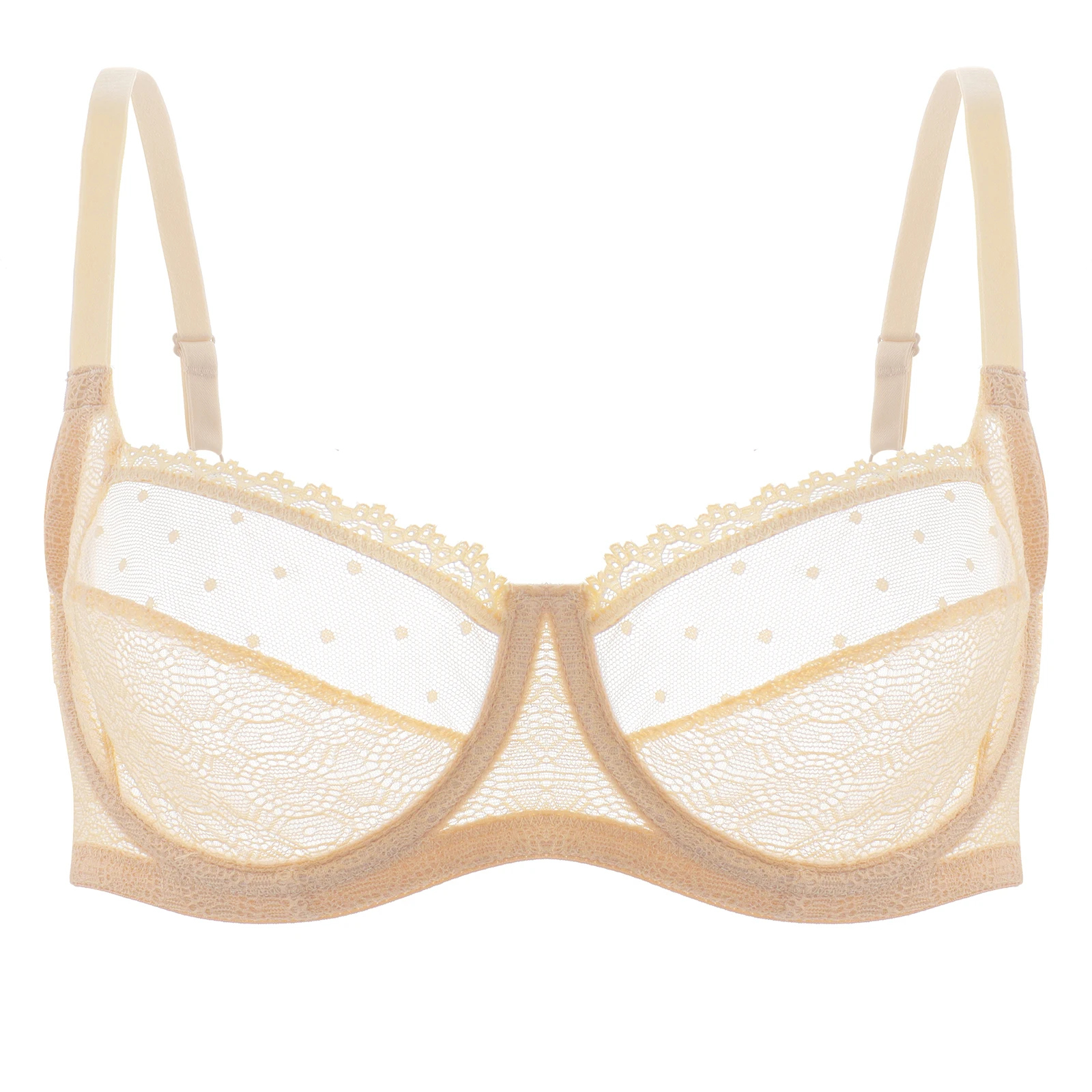 Bras New Women Hollow Bra See Through Sexy Gauze Mesh Transparent