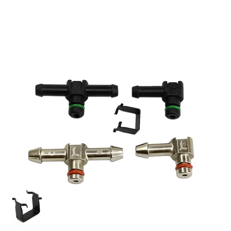 Diesel Injector Tube Diesel Common Rail Injector Nozzle Oil Return Joint T and L Type Tube Connector Denso Cummins Isuzu 4KH1