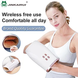 Jinkairui Heated Hand Massager Physiotherapy Equipment Pressotherapy Palm Massage Device Air Compression Finger Spa Pressure