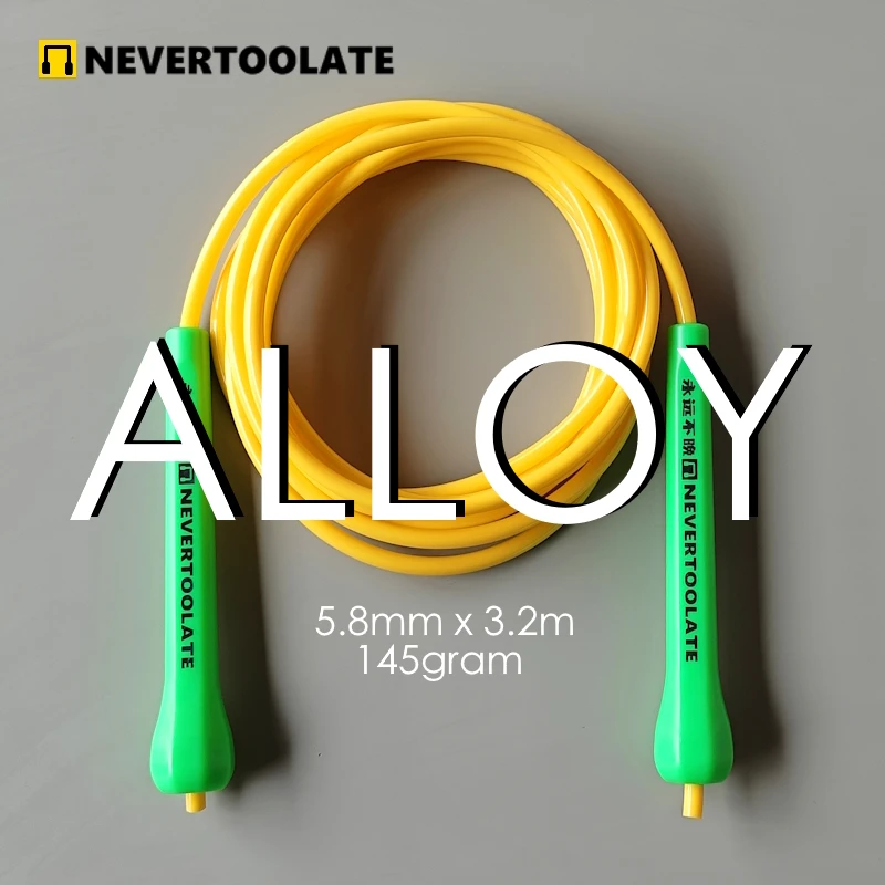 145 gram 5.8mm alloy tpu mixed pvc rope 3.5 meters in total abs handle jump skip rope fitness nevertoolate new material soft