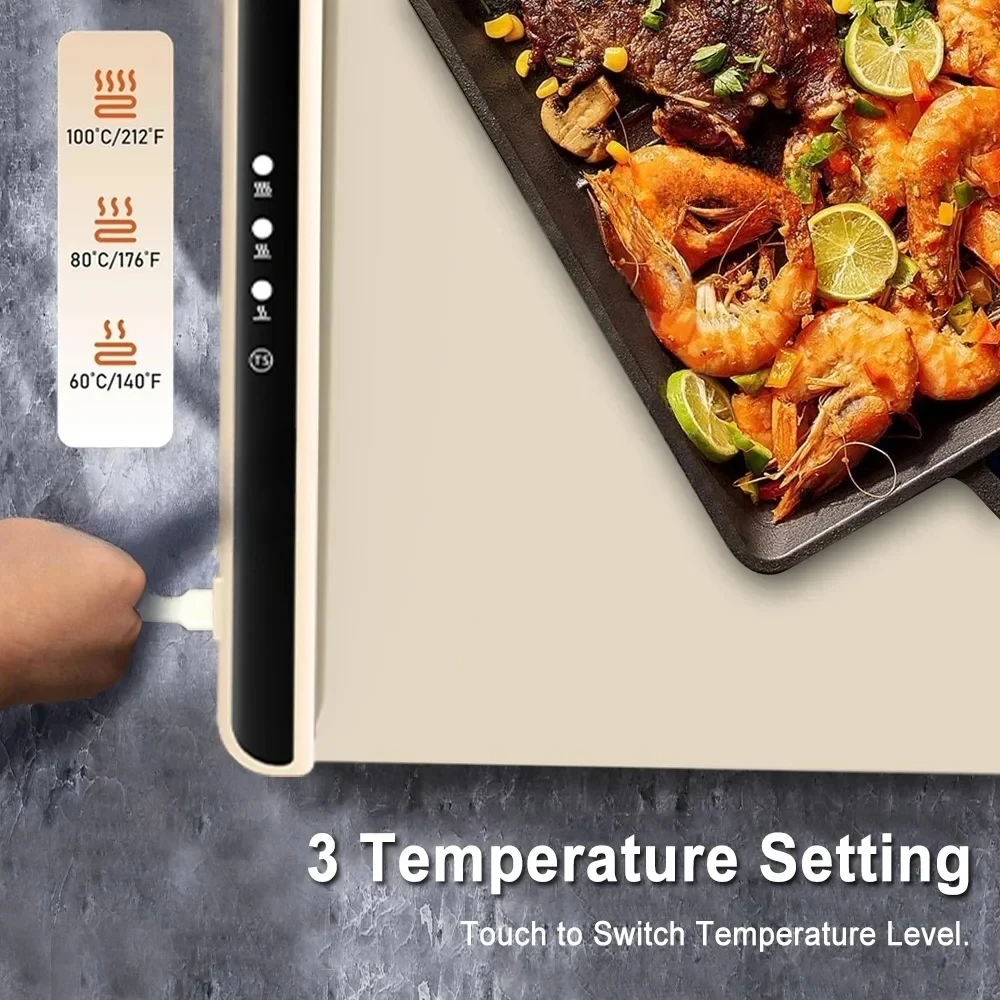Electric Warming Tray Foldable Food Warmer Portable