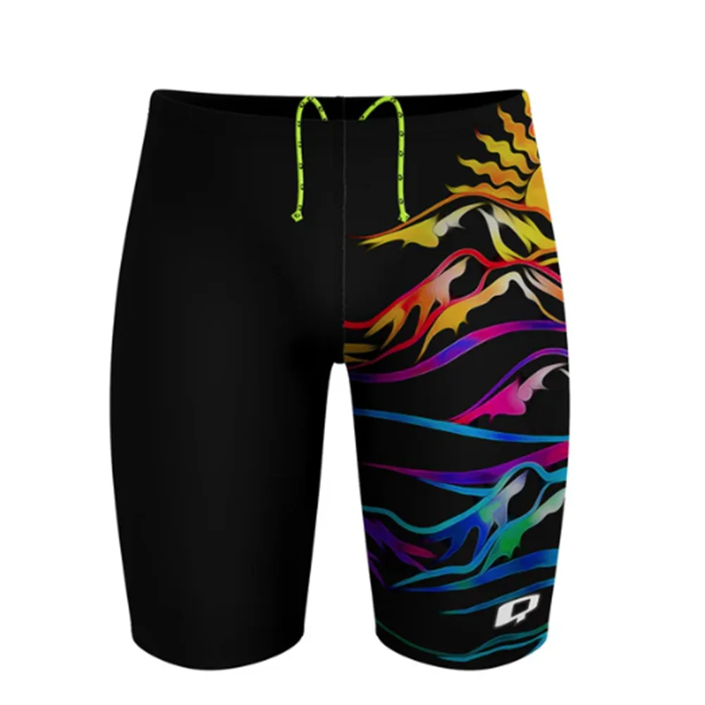 New Boys Jammers Sports Surf Shorts Mens Summer Trunks Swimwear Training Swim Shorts Trunks Swimsuits Beach Swimming Pants