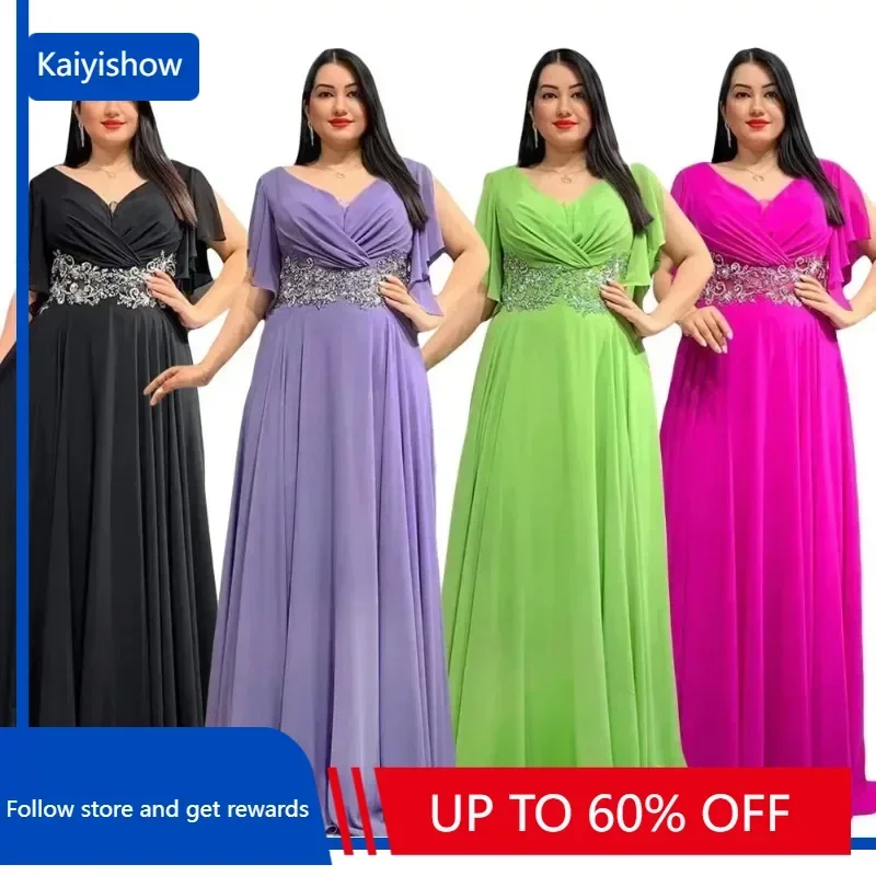 

Elegant Plus Size African Party Dresses for Women 2024 New Fashion Dashiki Ankara Wedding Gowns Elegant Muslim Maxi Long Dress