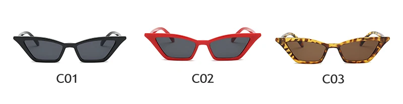 Schutzbrille Cat Eye Sonnenbrille Damen Schmales Rahmen Design Sonnenbrille Multi Color Frames Shades Damen Sonnenbrille UV400 – Detail 4