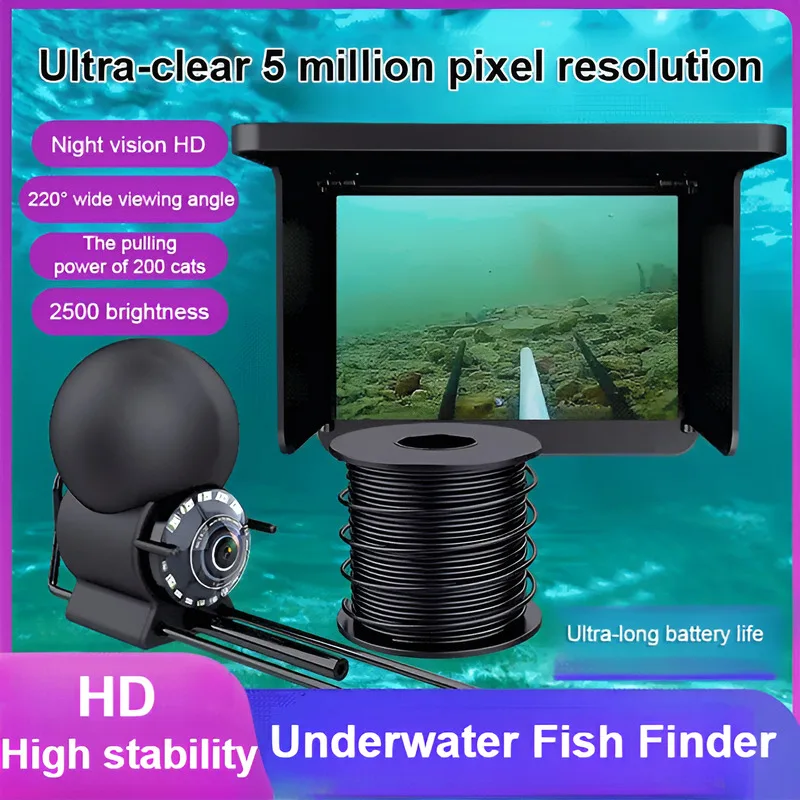 Détecteur poissons caméra sous-marine visuelle HD sonde vision nocturne ancre essentiels pêche