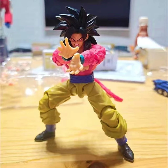 Bandai espíritos shf dragon ball gt super saiyan 4 filho goku kawaii anime  figura modelo dos desenhos animados figura de ação crianças brinquedos  colecionáveis - AliExpress