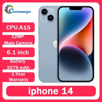 iPhone 14 6GB RAM 128GB/256GB ROM Physical SIM 6.1' OLED Display Face ID NFC Cellphone A15 5G Network apple iphone 14 Smartphone