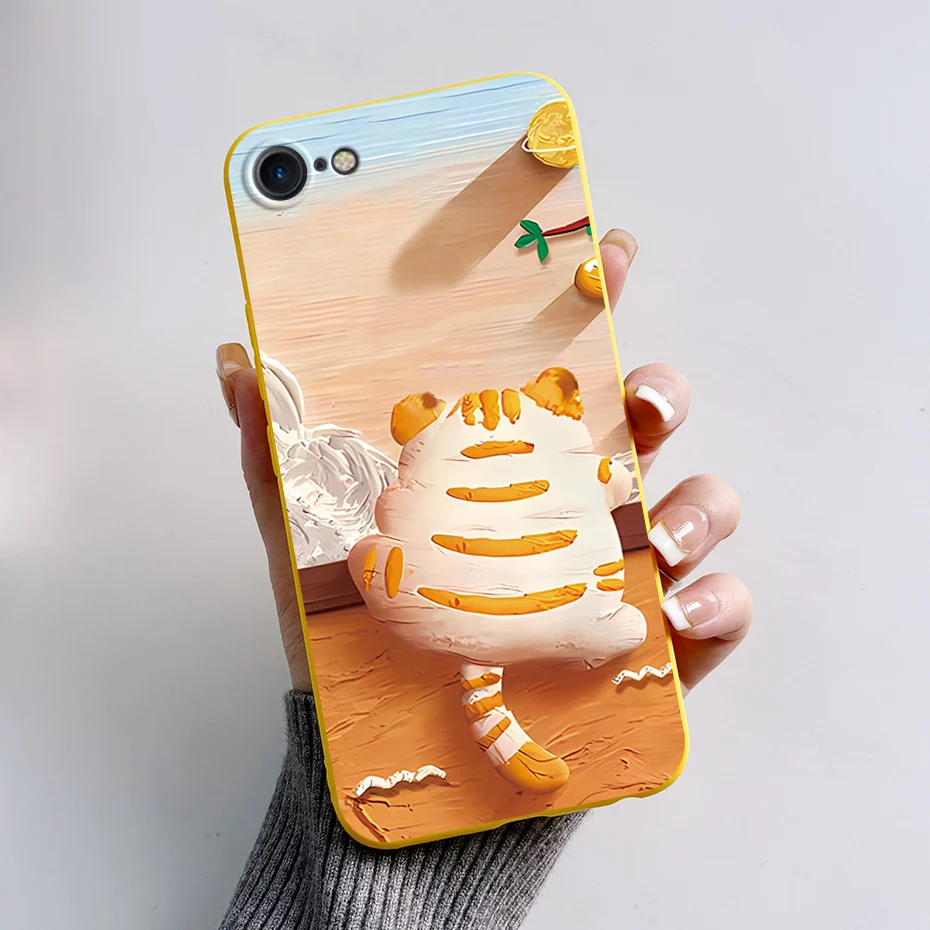 Stylish Painted Soft Silicone TPU Phone Case - 4.7'' Protective Back Cover