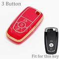 3 Button Gold Red