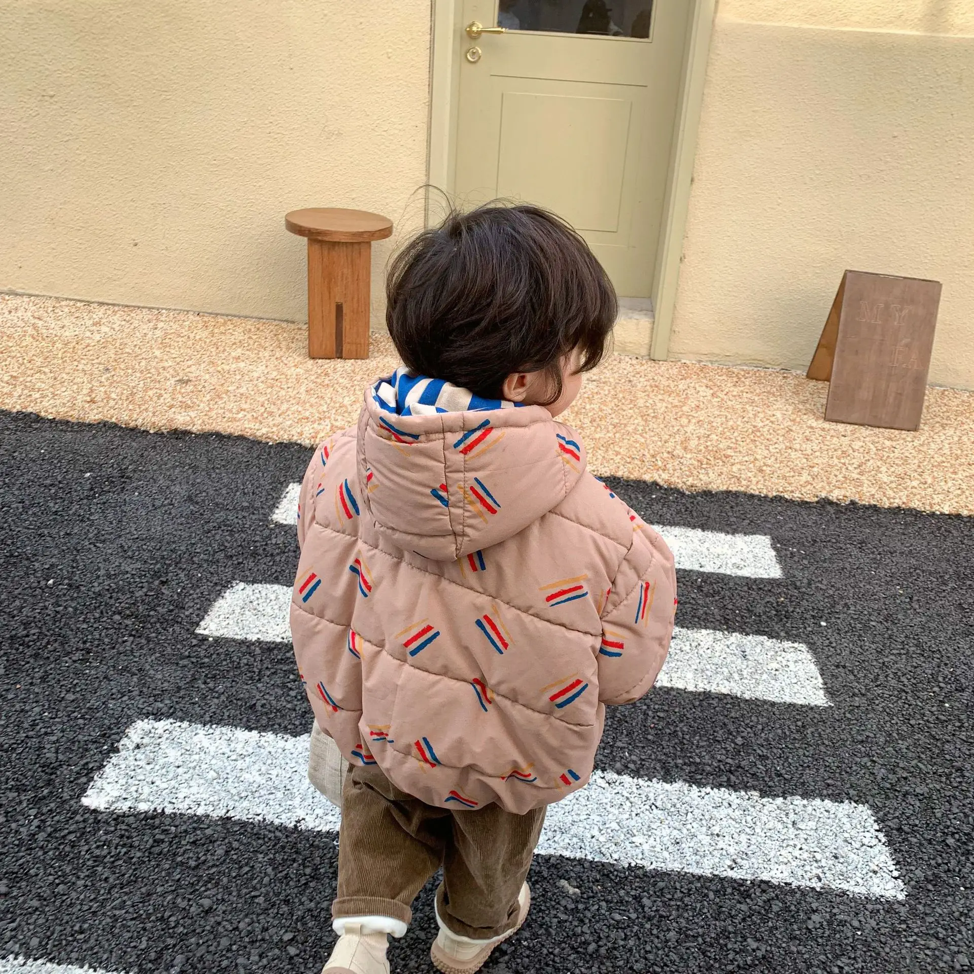 Cotton-padded Jacket Coat for Kids Boys Winter 1-11Year