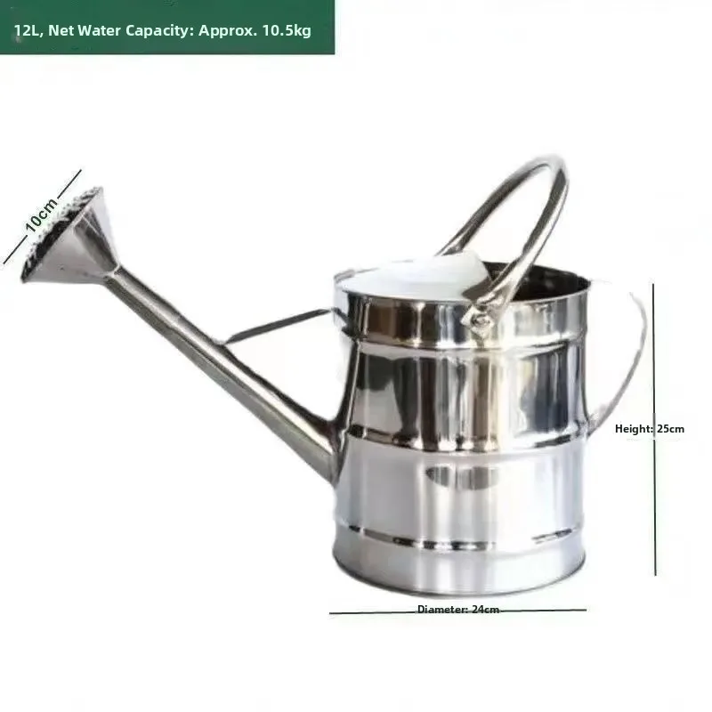 Thiened Stainl Steel Watering Can Large Capaci with Activi Handle for Watering Plants Flowers And Vegetables