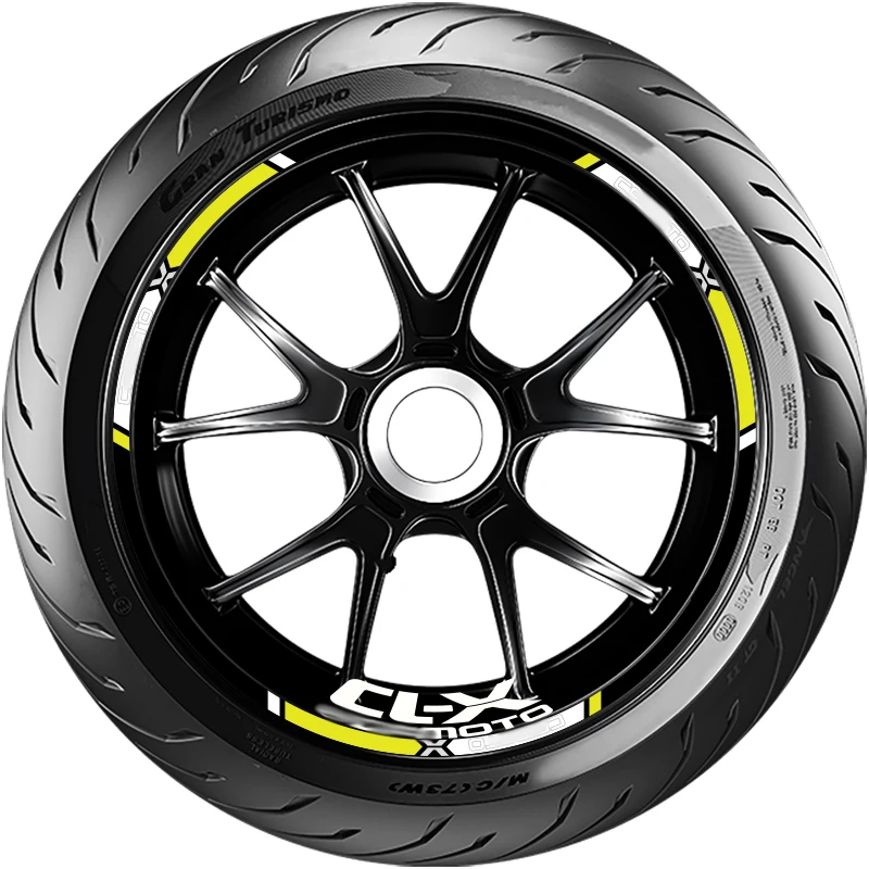 Per Cfmoto Clx700 Clx 700 700Clx Heritage Moto Wheel Sticker Rim Decalcomania Stripe Tape Accessori Impermeabili