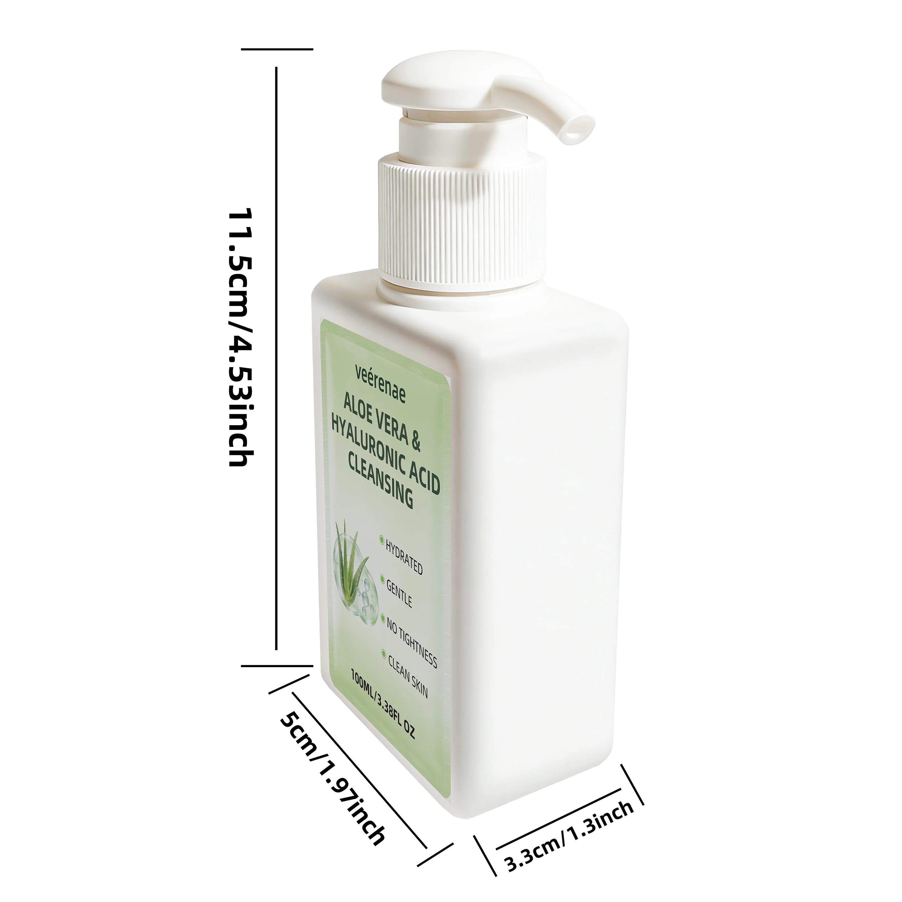 ALOE VERA HYALURONIC ACID CLEANSING | Gentle Deep Pore Moisturizing Face Wash | All Skin Types | Daily Morning & Night Use
