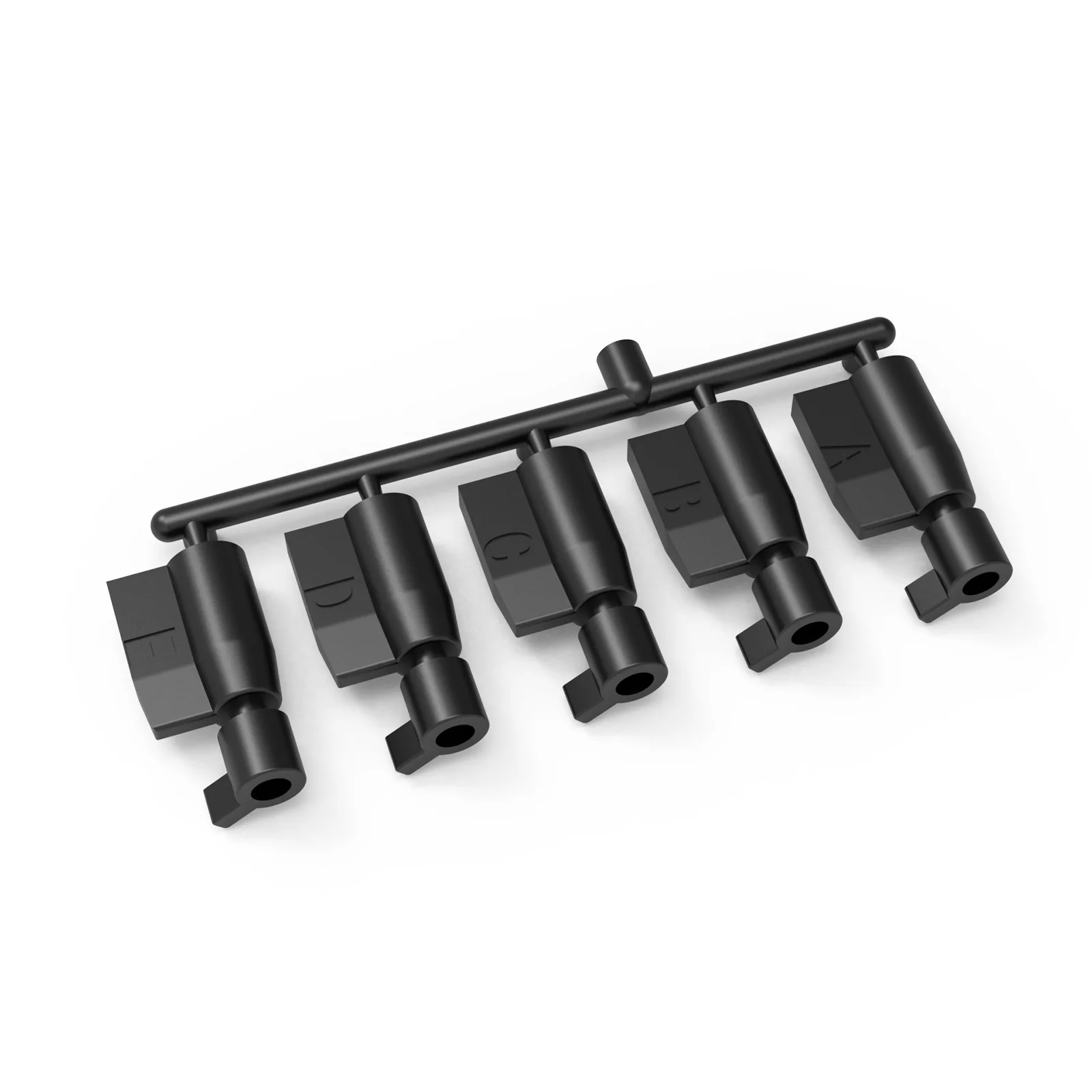 Disposable Permanent Lock Plastic Keys for Male Sissy Chastity Cage Holy Trainer Forever Lock 5 Pieces Cock Cage Accessory