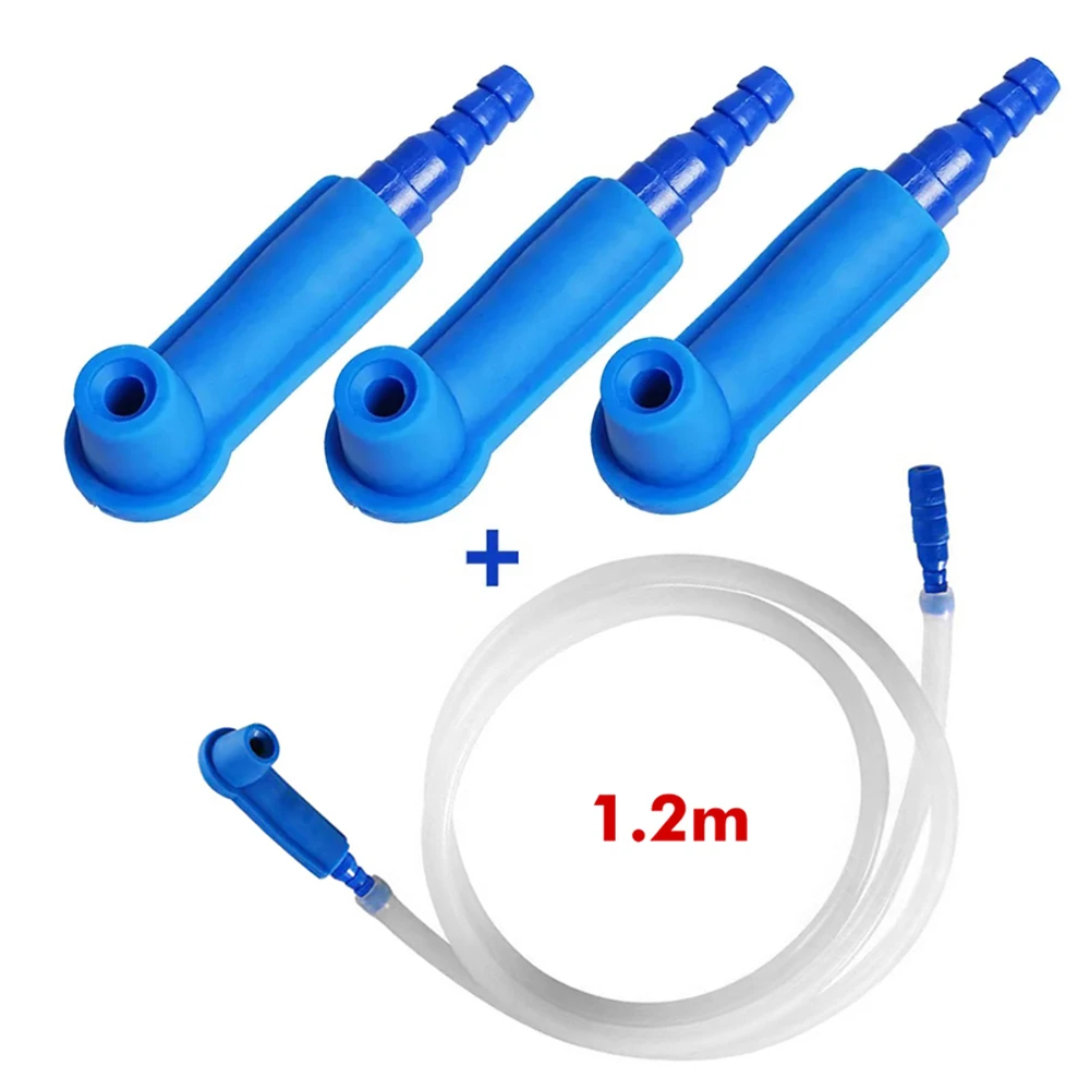 Car Brake Oil Exchange Tool Car Brake Fluid Oil Exchange Pump with 120cm Oil Pumping Hose Empty Drained Bleeder Auto Brake Oilling Connector Filling