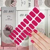 Solid Color Gel Strips for Nails Sliders Adhesive Waterproof Long Lasting Full Gel Nail Stcikers UV Lamp Need Press On Nails 1