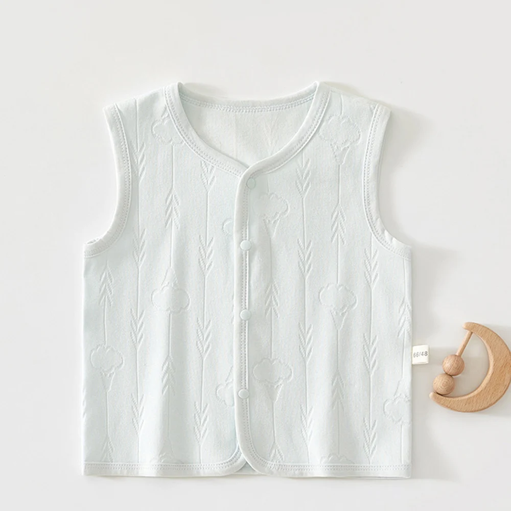  조끼 솔리드 컬러 봄 가을 코튼 베이비 겉옷 양복 조끼 소년 소녀 uni상의